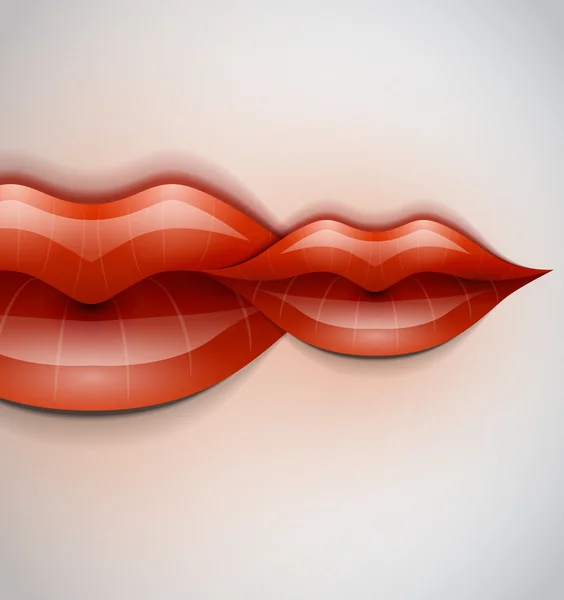 Lippen vector achtergrond — Stockvector