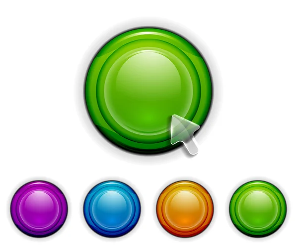 Smooth buttons — Stock Vector