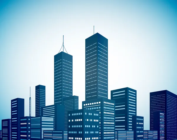 Modern city landscape background — Stock Vector