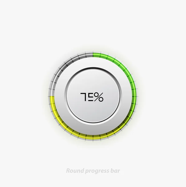 Clean round progress bar — Stock Vector