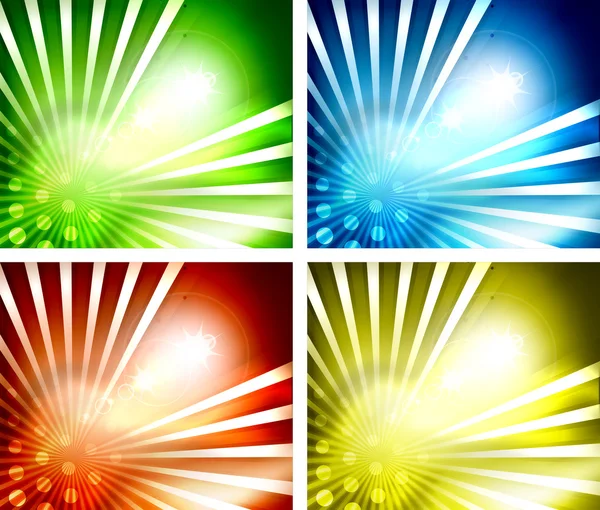 Set of shiny vector backgrounds — Stock Vector