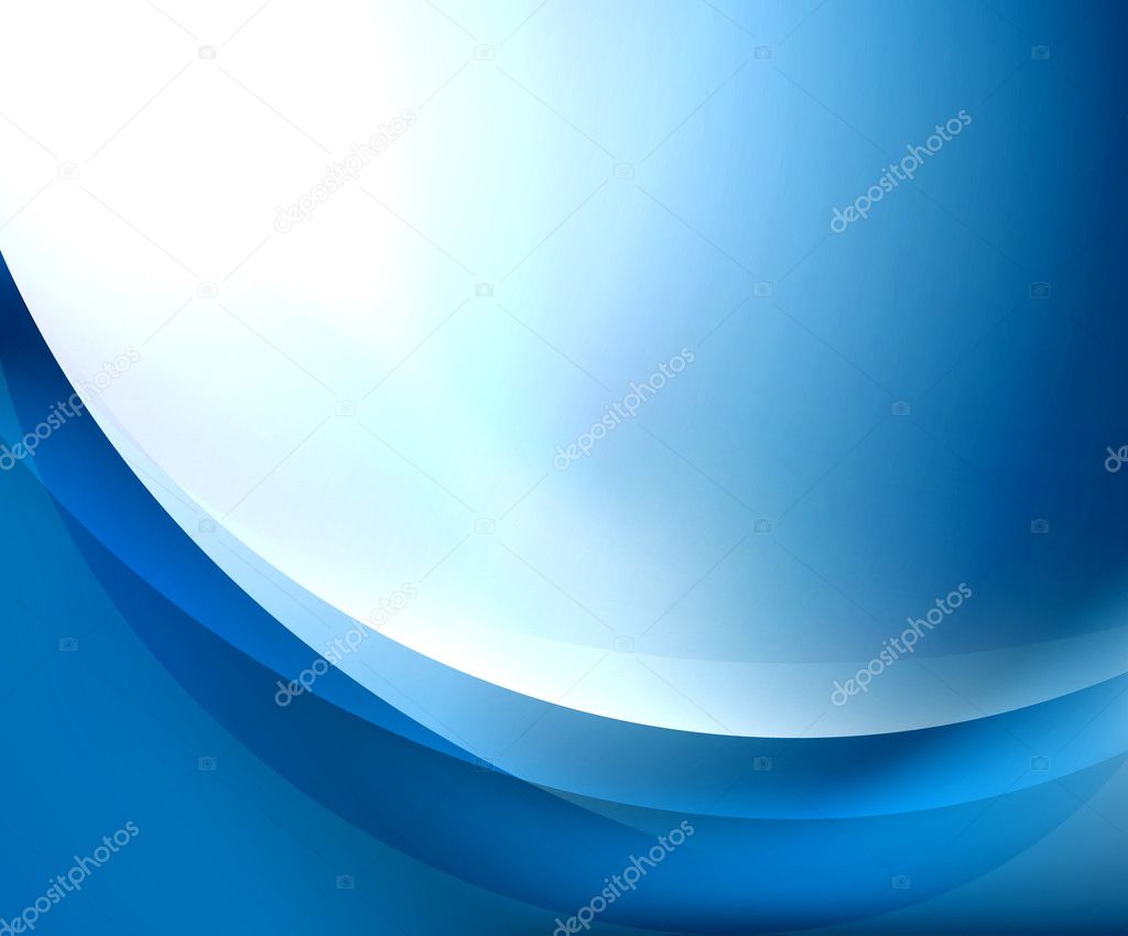 Blue smooth wave template