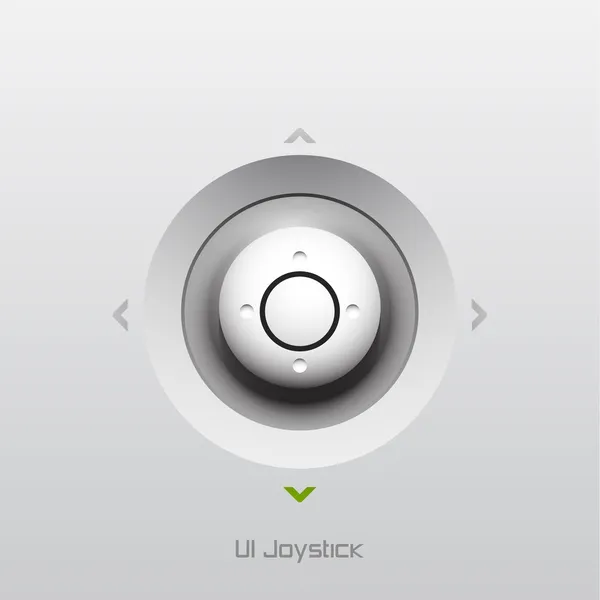 ジョイスティックの ui のボタンのデザイン — ストックベクタ