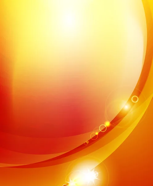 Fond orange soleil — Image vectorielle