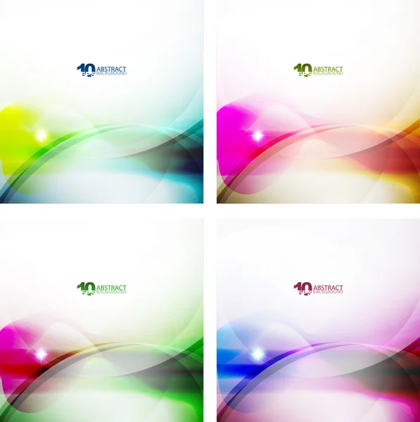 Wave color backgrounds — Stock Vector