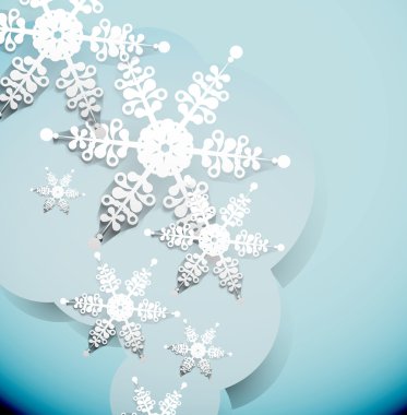 Kış beyaz kar tanesi arka plan