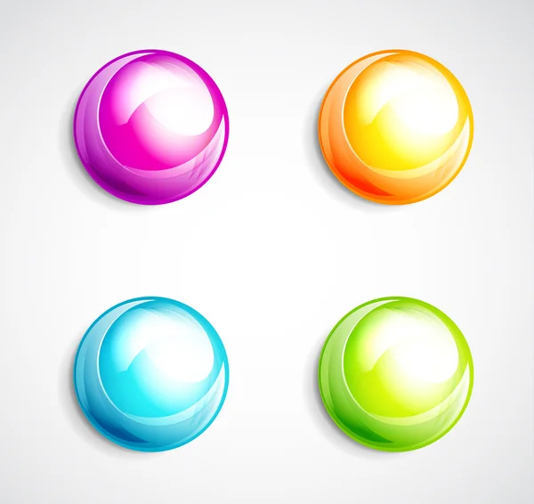 Botones de burbuja coloridos — Archivo Imágenes Vectoriales