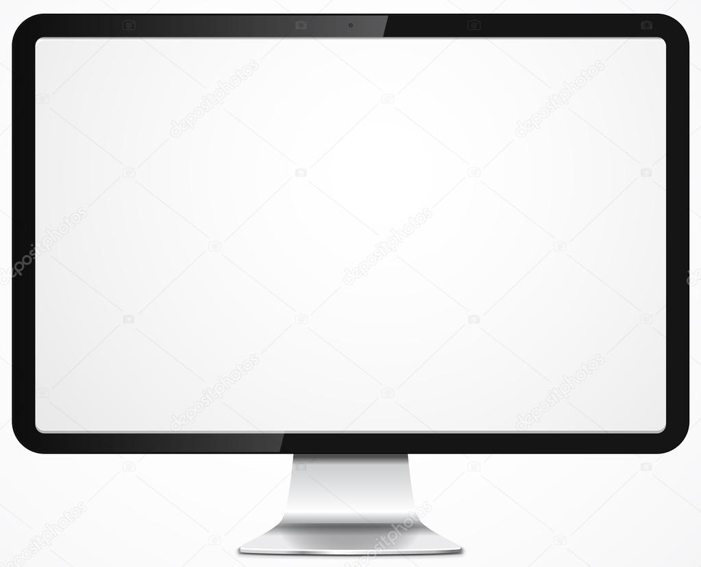 Vector illustration of modern computer display