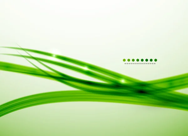 緑の線ベクトルの抽象的な背景テンプレート — ストックベクタ