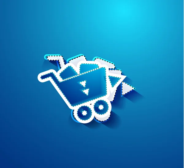 Ir concepto de compras. Ilustración del vector EPS10 — Vector de stock