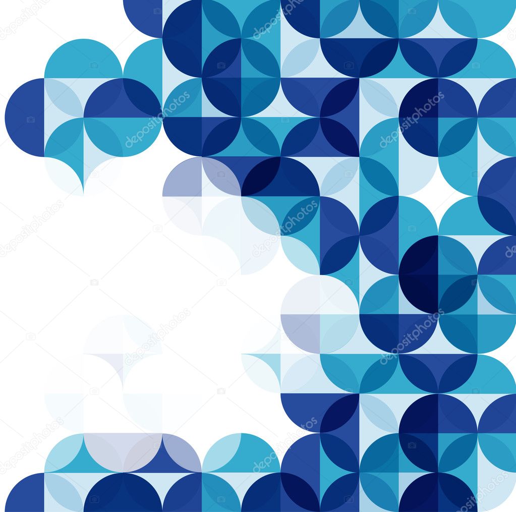 Blue modern geometrical abstract background