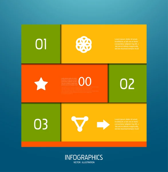 Elementi di design banner infografici Illustrazione Stock