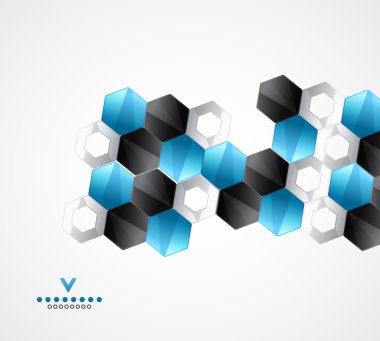 Modern altıgenler | geometrik tasarım şablonu