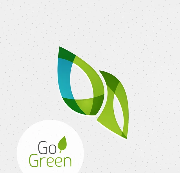 Concetto icona foglia verde — Vettoriale Stock