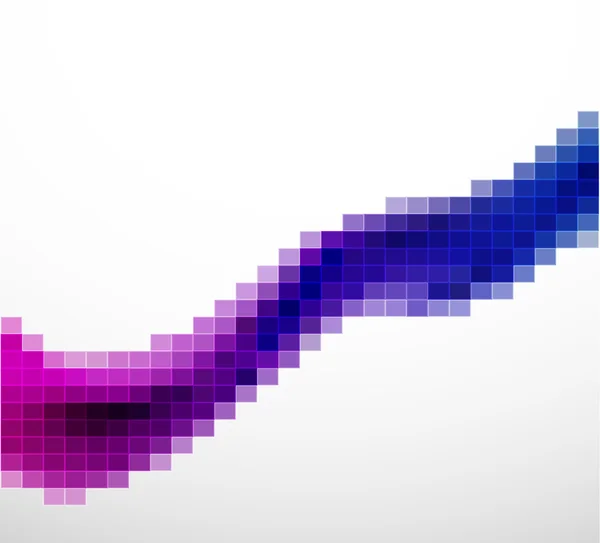 Modèle de conception haute technologie Pixeled wave — Image vectorielle