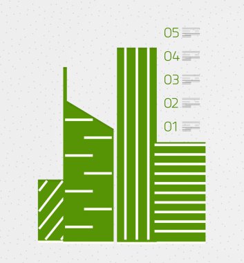 Gayrimenkul infographics şablon retro tarzı