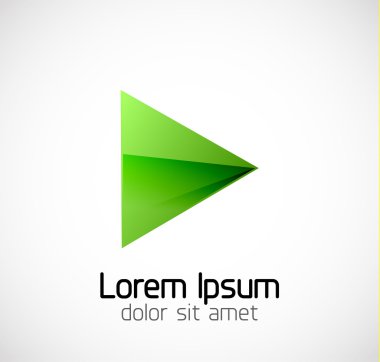 Abstract geometric business symbol