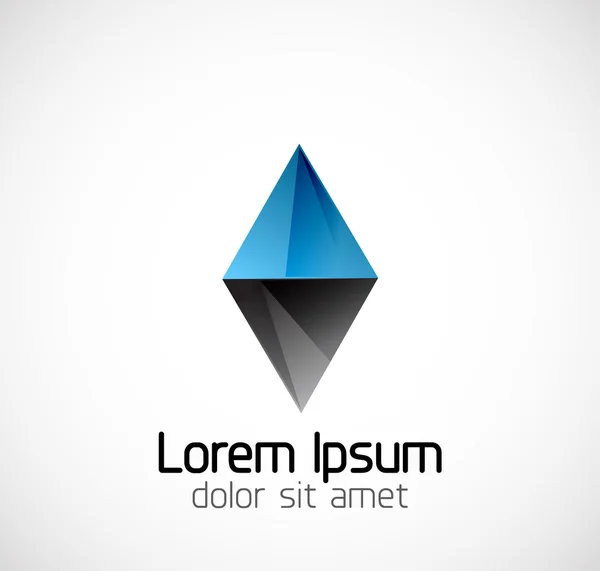 Abstract geometric business symbol — Stok Vektör