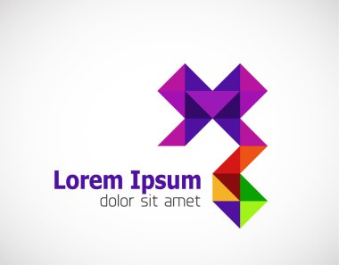 Modern üçgen iş simgesi