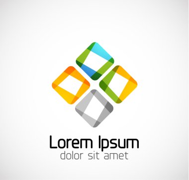 Abstract geometric business symbol