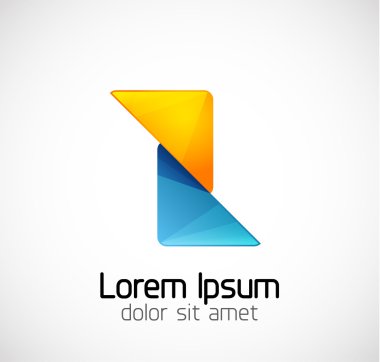 Abstract geometric business symbol