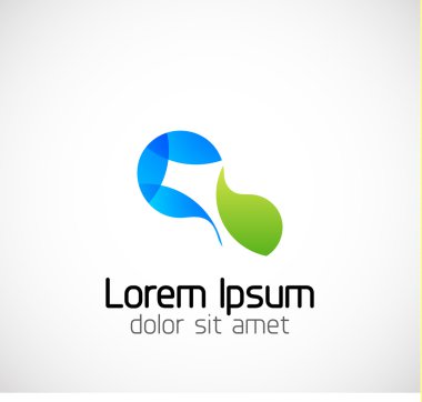 Abstract geometric business symbol