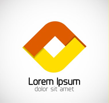 Abstract geometric business symbol
