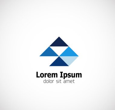Modern üçgen iş simgesi