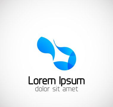 Abstract geometric business symbol