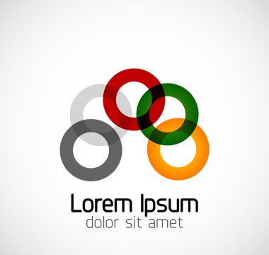Abstract geometric business symbol