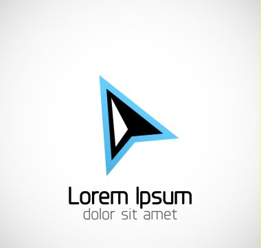 Abstract geometric business symbol