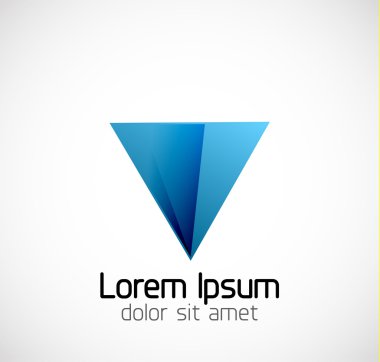 Abstract geometric business symbol