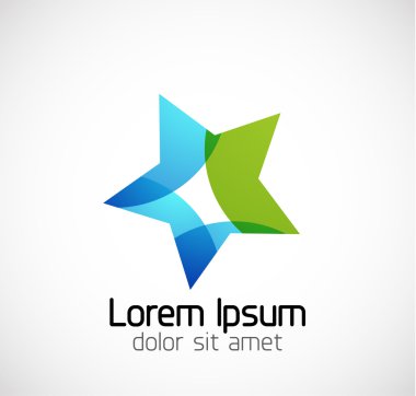 Abstract geometric business symbol