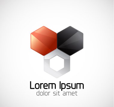 Abstract geometric business symbol