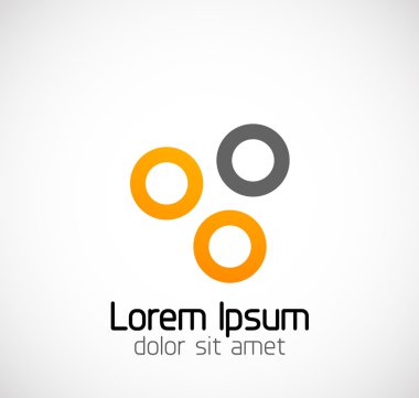 Abstract geometric business symbol