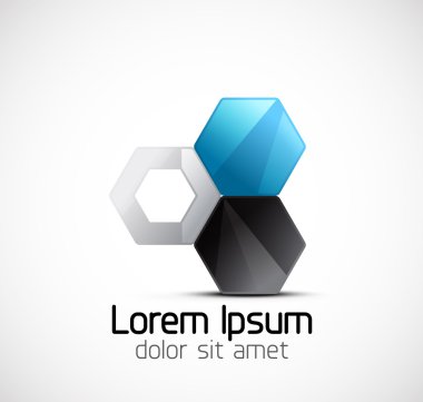 Abstract geometric business symbol