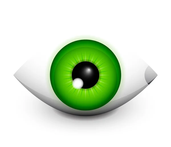 Conception d'icône de concept d'oeil de haute technologie — Image vectorielle
