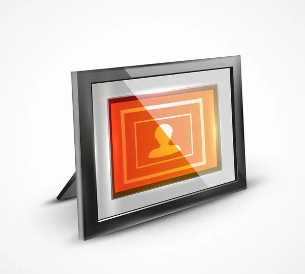 Vektor Fotorahmen 3d Symbol — Stockvektor