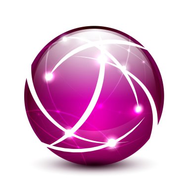 vektör iletişim küre simgesi kavramı