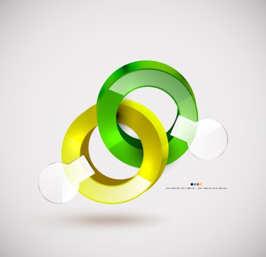 vektör soyut halkalar arka plan