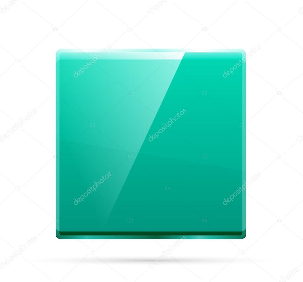 Glass square color plate