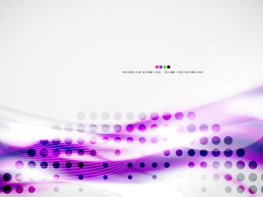 Dalga soyut tasarım şablonu