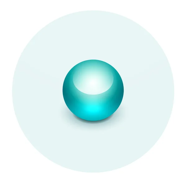 Sphère icône du pointeur de carte — Image vectorielle