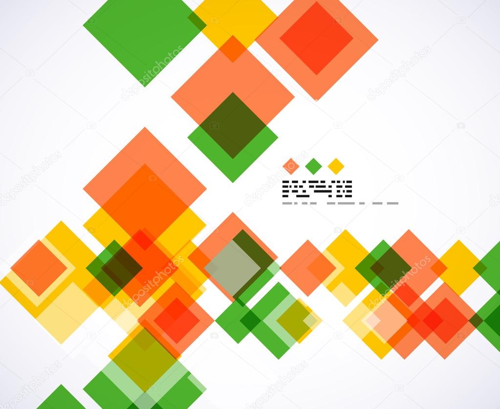 Colorful square geometrical background