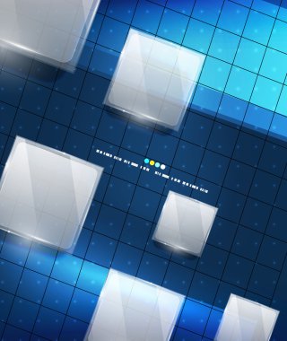 Mavi geometri hatları arka plan