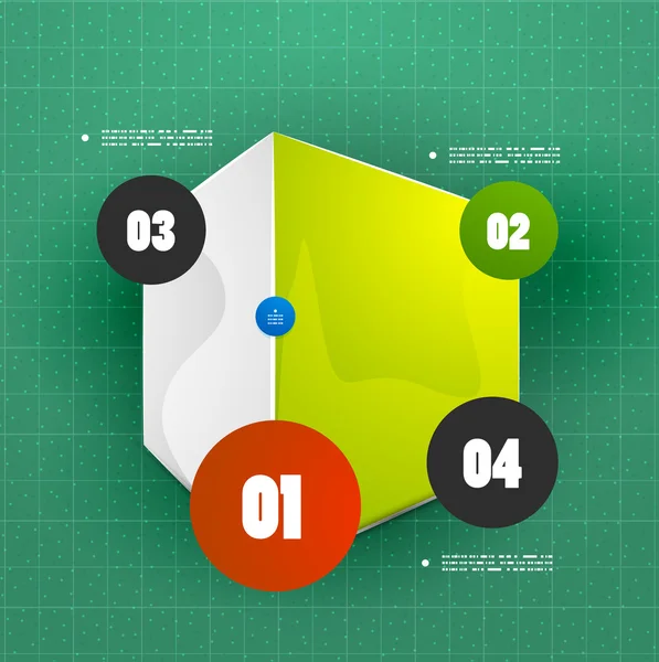 Modèle de bannière d'option carrée — Image vectorielle