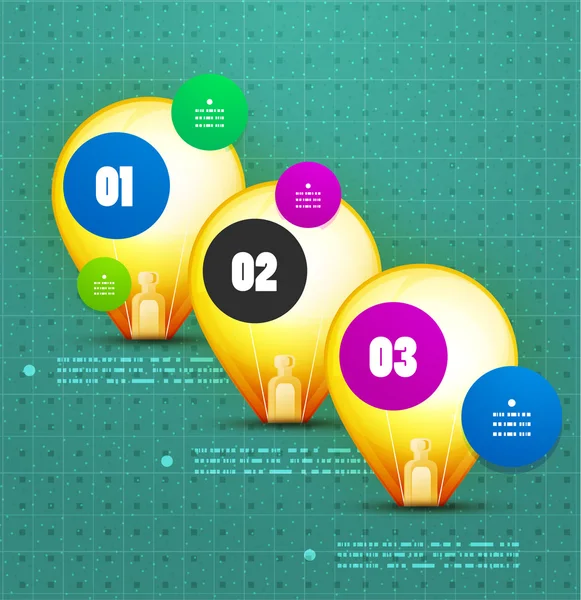 Light bulb option banner template — Stock Vector