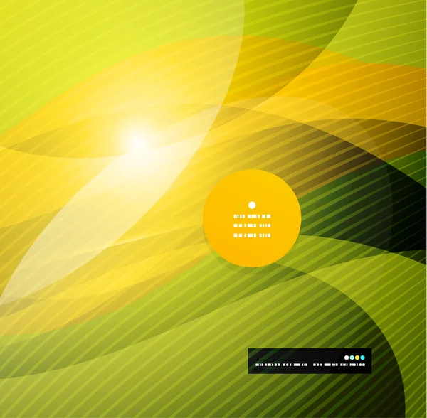 Modèle abstrait moderne vague jaune — Image vectorielle