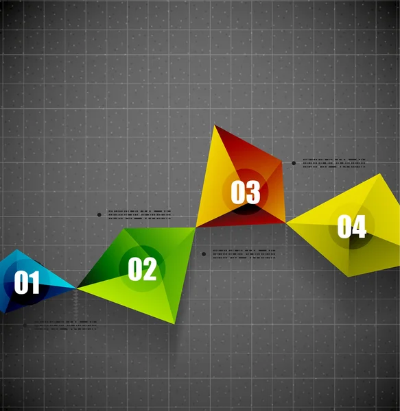 Modern geometrik şekil şablon — Stok Vektör