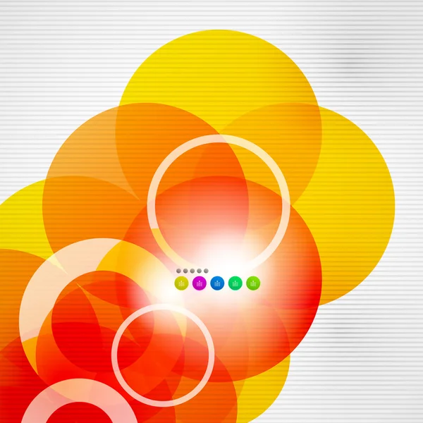 Geometric color circles modern template — Stock Vector